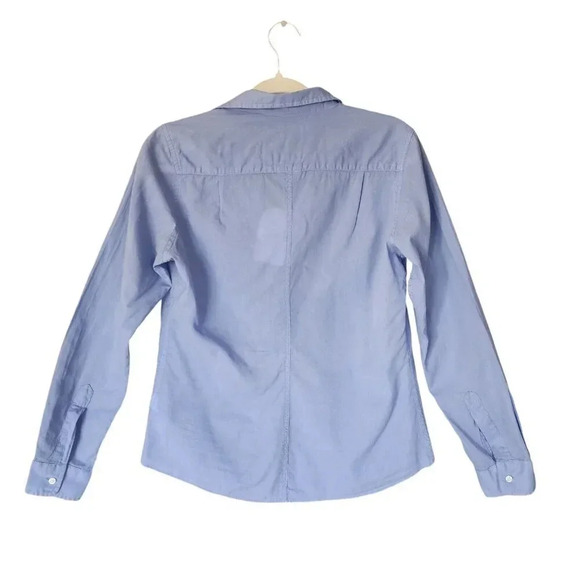 Frank & Eileen 100% Cotton Barry Button Down Eileen White & Blue Size Small - Picture 2 of 7